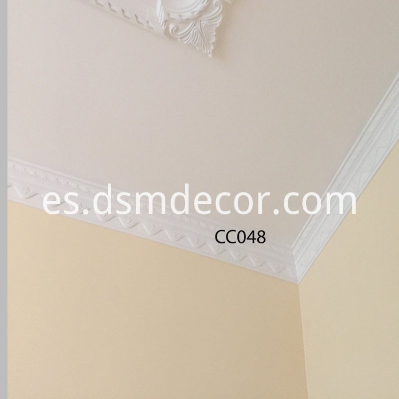 Moldura de cornisa decorativa de poliuretano Decorative Polyurethane Cornice Molding